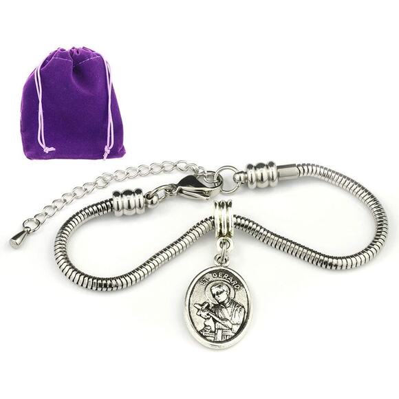St Gerard Bracelet - Patron Saint of Pregnancy Fertility - Picture 1 of 9
